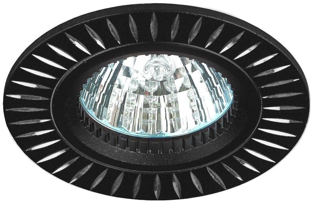 Светильник MR-16 KL31 AL/BK черный/серебро